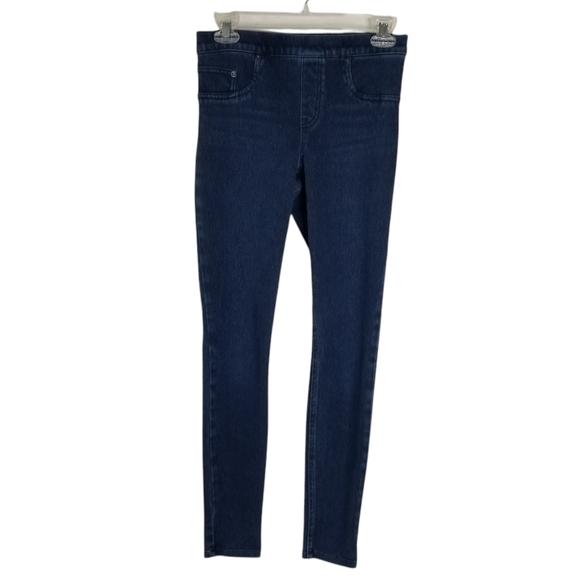 Spanx Pull On Jeggings Size S Dark Wash Stretch - Picture 1 of 11